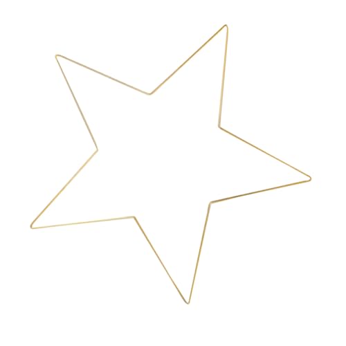 BESTYASH Metallstern Glänzender Fünf Punkte Rahmen Hängende Wanddekoration Goldene Deko für Fenster Tür Wohnzimmer Weihnachtsfest Party und DIY Kunsthandwerk von BESTYASH