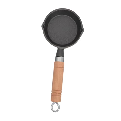 BESTYASH Mini Bratpfanne Gusseisen Antihaft Pfanne mit Flachem Boden Induktionsherd Geeignet für Eier Pfannkuchen und Steak Ergonomischer Griff Gesunde Fettarme Zubereitung von BESTYASH