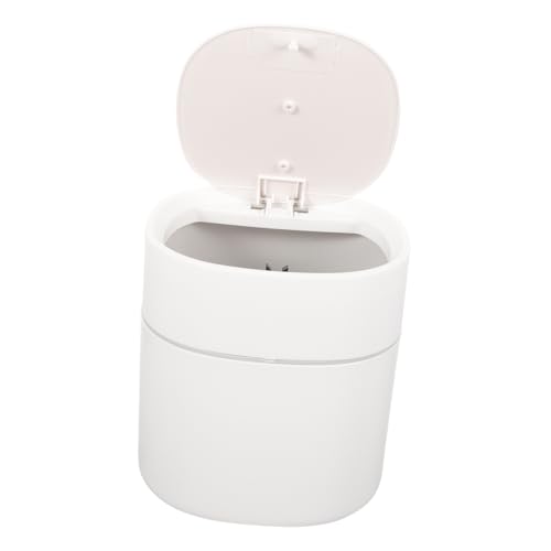BESTYASH Mini Desktop Mülleimer mit Pressdeckel Weiß Kompakter Abfallbehälter aus Rostfreiem PP Tragbarer Tischmülleimer für Bad Büro Schlafzimmer und Küche Praktischer Kleiner Müllkorb BESTYASH Mini Desktop Mülleimer mit Pressdeckel Weiß Kompakter Abfallbehälter aus Rostfreiem PP Tragbarer Tischmülleimer für Bad Büro Schlafzimmer und Küche Praktischer Kleiner Müllkorb von BESTYASH