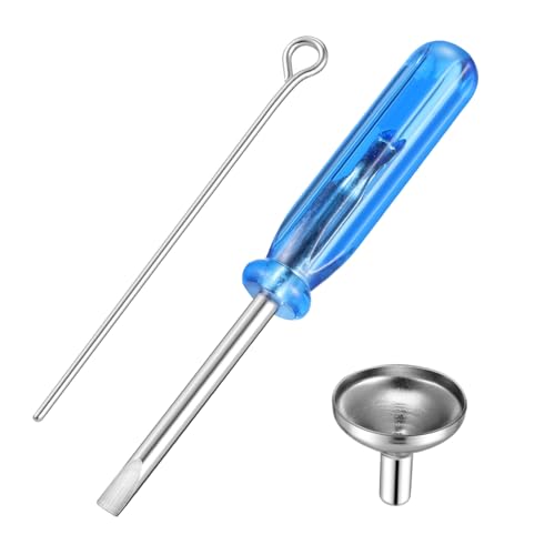 BESTYASH Mini Edelstahl Trichter Set für Aschefüllung Cremationsschmuck Urnen Zubehör mit Schraubendreher Kompakt Langlebig für Kleine Öffnungen von Anhängern und Halsketten von BESTYASH