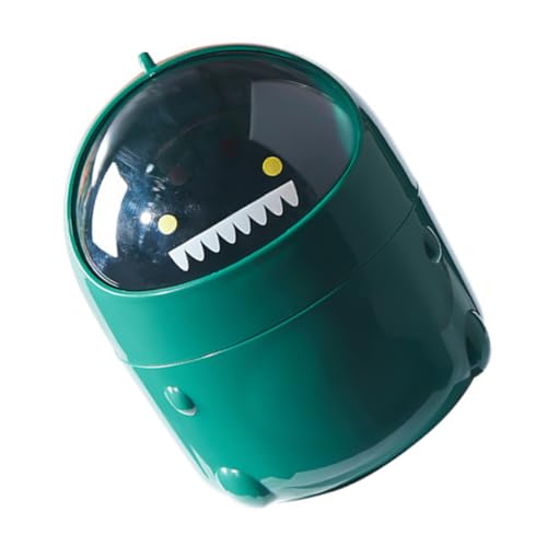 BESTYASH Mini Mülleimer im Cartoon Dino Design Kleiner Abfalleimer für Schreibtisch und Pflegeleicht für Büro Kinderzimmer und Badezimmer BESTYASH Mini Mülleimer im Cartoon Dino Design Kleiner Abfalleimer für Schreibtisch und Pflegeleicht für Büro Kinderzimmer und Badezimmer von BESTYASH