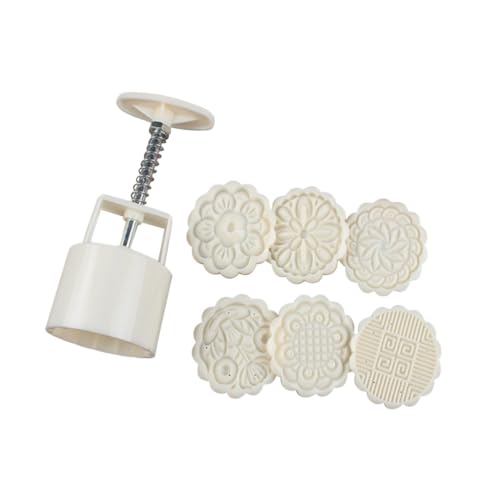 BESTYASH Mondkuchenform Abs Mondkuchenform mit Blumenstempeln Handgefertigte Fondant backform für Kuchen und Gebäck Herstellung im Heimgebrauch von BESTYASH