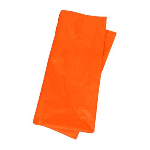 BESTYASH Müll Kehrschaufel Outdoor-Müllsack im Freien Müllsack fegen Müllsäcke Müllsammelbeutel Müllschaufel aus Metall Kehrsack Kehrschaufel mit Griff Oxford-Stoff Orange von BESTYASH