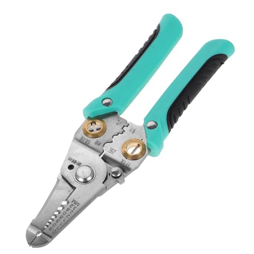 BESTYASH Multifunktionale Abisolierzange für Elektriker Manuelle Abisolier Crimpzange zum Schneiden Abisolieren Abzwicken und Ziehen von Drähten Präzise und Sicher ohne Stromversorgung von BESTYASH