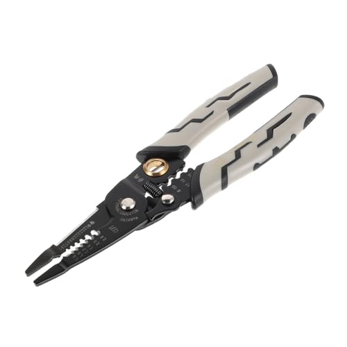 BESTYASH Multifunktionale Abisolierzange mit Crimpfunktion und Kabelschneider Langlebiges Elektroinstallationswerkzeug für Müheloses Abisolieren Schneiden und Verpressen von Kabeln für von BESTYASH