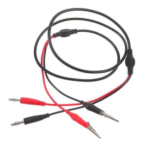 BESTYASH Multimeter Messleitungen Bananenstecker zu Krokodilklemmen Kabel Langlebig Robust für Elektronik Testadapter und Relaisprüfer Vielseitig Einsetzbar für Elektrische Messungen von BESTYASH