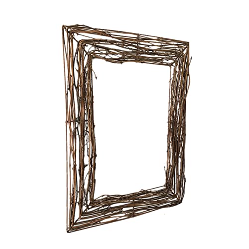 BESTYASH Natürlicher Rattan Blumenkranz Basis Robuste Zweig Kranz Grundlage für Innen und Außendeko Umweltfreundliche Handwerksdekoration für Esstisch und Garten Vielseitig Verwendbar von BESTYASH