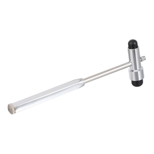 BESTYASH Neurologischer Doppelkopf Diagnosehammer aus Zinklegierung mit Abnehmbarem Pinsel Ergonomischem Griff für Präzise Sehnenreflexprüfung bei Neurologischer Zufällige Zufällige Farbe von BESTYASH