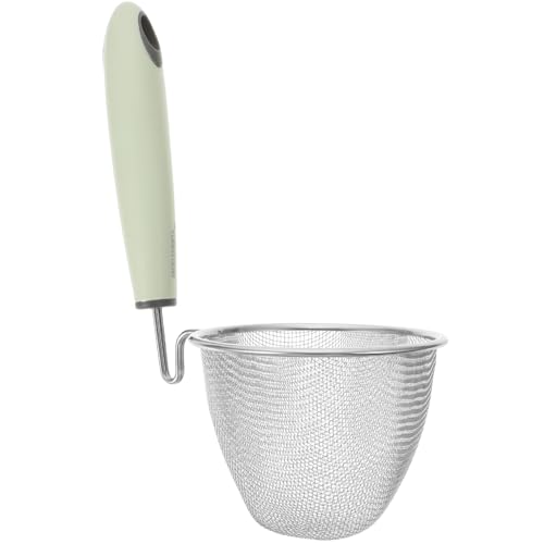 BESTYASH Nudelsieb mit Haken Feines Mesh Design für Sauberes Abgießen Rostfrei Leicht und für Pasta und Nudelgerichte Platzsparend und Hitzebeständig von BESTYASH
