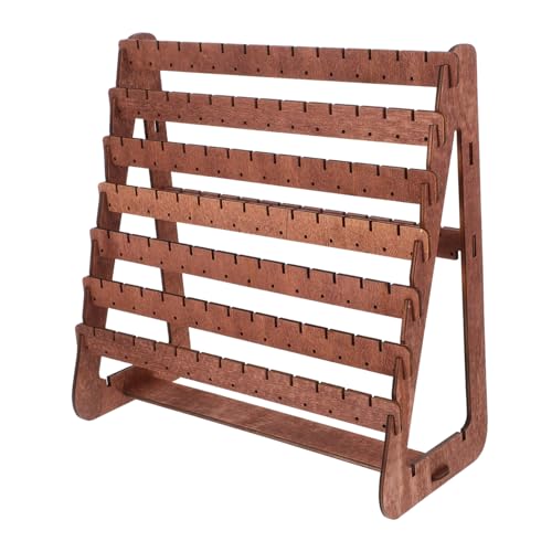 BESTYASH Ohrringständer Aus Holz Für Schmuck Ohrringe Ohrringhalter Aus Holz Im Vintage Stil Ohrringständer Ohrringhalter Für Damen Ohrringdisplay Zum Verkauf Ohrringständer Braun von BESTYASH