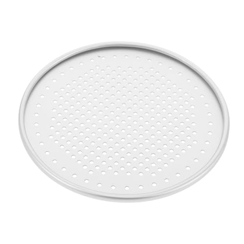 BESTYASH Perforiertes Pizza Backblech Metall Silber Multifunktional als Backofen Grillmatte Effizient Ölablaufend Geeignet für Pizza Grill und Ofen für Heimküche und Feiern BESTYASH Perforiertes Pizza Backblech Metall Silber Multifunktional als Backofen Grillmatte Effizient Ölablaufend Geeignet für Pizza Grill und Ofen für Heimküche und Feiern von BESTYASH