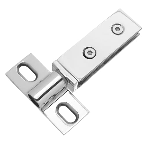 BESTYASH Pivot Duschtürscharnier Doppelloch Design für Geräuscharmes Stabiles Rechteckig Schwerlastfähig Modernes Badzubehör Kompatibel mit Glastüren von BESTYASH