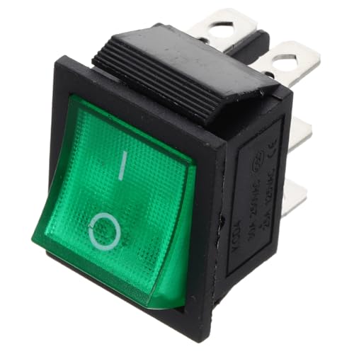 BESTYASH Positionen Wippschalter mit Grünem Licht Hoher Leistung Zuverlässiger Stromschalter für Auto Boot Ersatz Rocker Switch Einfach zu Bedienen Sicher und Stabil BESTYASH Positionen Wippschalter mit Grünem Licht Hoher Leistung Zuverlässiger Stromschalter für Auto Boot Ersatz Rocker Switch Einfach zu Bedienen Sicher und Stabil von BESTYASH