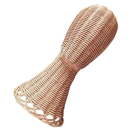 BESTYASH Rattan Hutständer für Stilvolle Präsentation von Fedoras Mützen und Perücken Handgewebter Hut Display Halter für Schaufenster und Zuhause und Schützend von BESTYASH