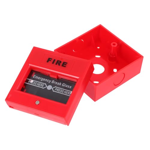 BESTYASH Resettable Not aus Alarmknopf für Manuelle Sicherheits notrufsysteme Einfacher Bedienung Schnelle Reaktion Kompatibel mit Traditionellen Brandmeldeanlagen Roter von BESTYASH