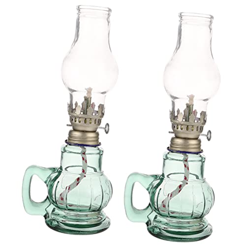 BESTYASH Retro Öllampe 2 Stück Glas Petroleumlampe Für Innenbereich Dekorative Kerosinlampe Vintage Design Für Haushalt Und Partys Sicher Und Robust BESTYASH Retro Öllampe 2 Stück Glas Petroleumlampe Für Innenbereich Dekorative Kerosinlampe Vintage Design Für Haushalt Und Partys Sicher Und Robust von BESTYASH