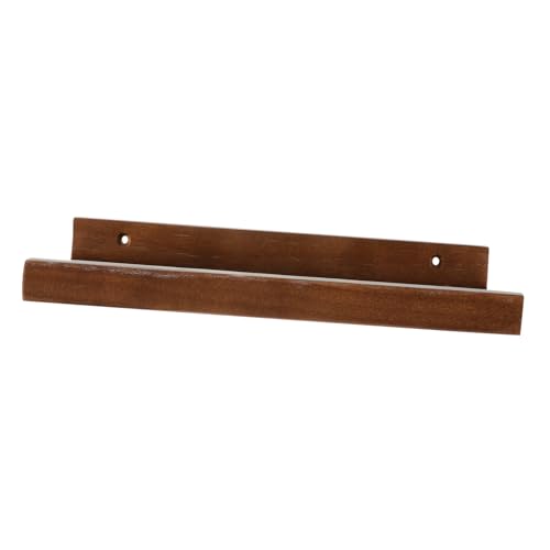 BESTYASH Rustikales Farmhouse Wandregal aus Holz Schwebendes Mini wandboard mit Lippe Platzsparendes Wandablagebrett für Kleine Gegenstände Dekoratives Hängeregal in Walnussfarben von BESTYASH