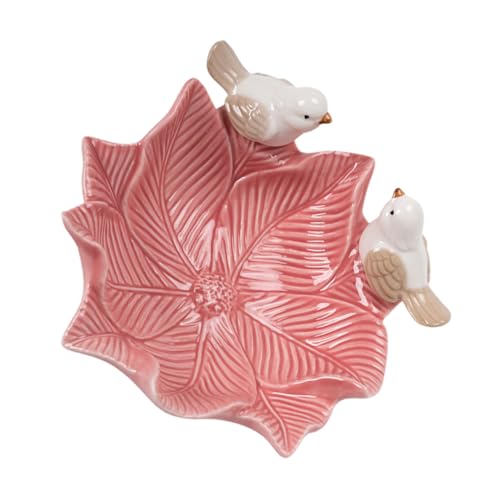 BESTYASH Schmucktablett mit Blumen vogel design Multifunktionales Aufbewahrungsfach für Schmuck Schlüssel und Kosmetik Kompaktes Deko tablett für Wohnzimmer und Schminktisch Platzsparend BESTYASH Schmucktablett mit Blumen vogel design Multifunktionales Aufbewahrungsfach für Schmuck Schlüssel und Kosmetik Kompaktes Deko tablett für Wohnzimmer und Schminktisch Platzsparend von BESTYASH