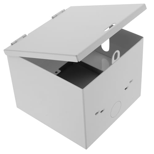 BESTYASH Schutzbox für Steckdosen Außen Wetterfeste Metallbox mit Diebstahlsicherung Abschließbare Elektrobox aus Eisen für Auto Ladegeräte und Robust für Outdoor Einsatz von BESTYASH