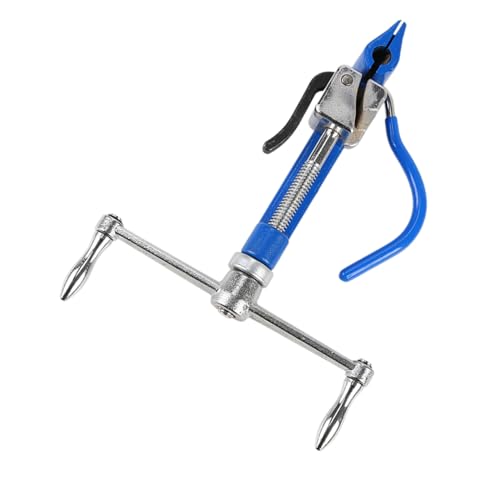 BESTYASH Schwerlast Edelstahl Bandspannwerkzeug mit Schraubmechanismus Integriertem Schneidevorrichtung Manuell für Schlauchschellen und Kabelbinder Präzises Zuverlässiges Spannen und von BESTYASH