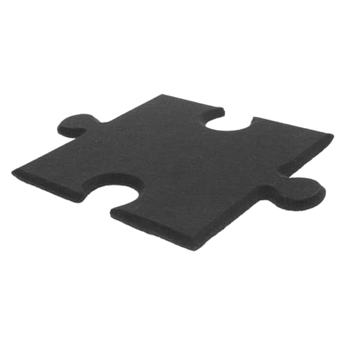 BESTYASH Selbstklebende Filz Pinnwand Wanddeko Puzzle Form Dreidimensionale Memo Tafel Schwarze Wanddekoration für Büro Zuhause und Schule Kreative Filzplatte zum Anheften von Notizen und von BESTYASH