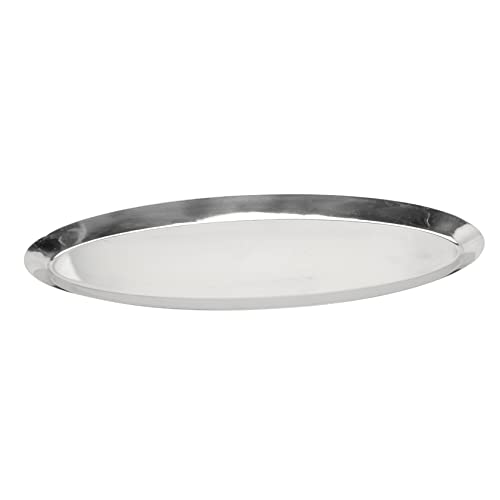 BESTYASH Servierplatte Oval Kreatives Snacktablett Robustes Metall Tablett für Obst Snacks Desktop Aufbewahrung Vielseitig Nutzbar für Küche und Buffet von BESTYASH