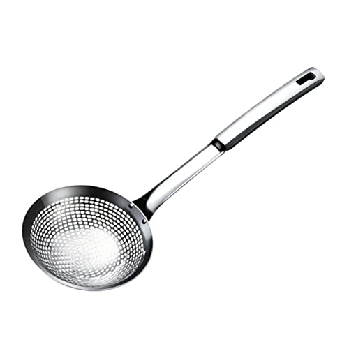 BESTYASH Sieblöffel Große Hitzebeständig Ergonomisch Hot Pot Colander Schöpflöffel mit Feinen Löchern für Schnelles Abtropfen von Gemüse Fleisch Wonton Geeignet für Küche Restaurant Hotel von BESTYASH