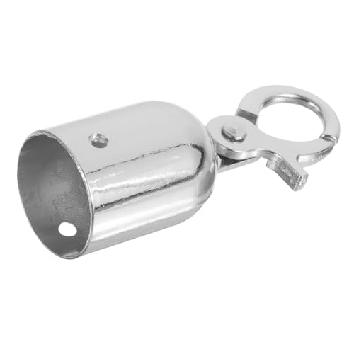 BESTYASH Silberner Kordelstopper mit Flachhaken Robuster Seil endkappenverschluss für Absperrpfosten Selbstschließender Karabiner Vielseitig für Sicherheitsabsperrungen und Personenlenkung BESTYASH Silberner Kordelstopper mit Flachhaken Robuster Seil endkappenverschluss für Absperrpfosten Selbstschließender Karabiner Vielseitig für Sicherheitsabsperrungen und Personenlenkung von BESTYASH