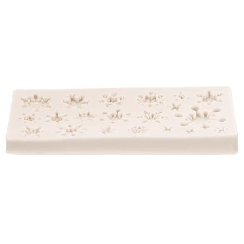BESTYASH Silikon Backform Schneeflocke Fondant Form für Kuchen Pralinen Schokolade DIY Süßigkeiten Dekoration Lebensmittelecht Wiederverwendbar Leicht zu Reinigen für Backen und Basteln von BESTYASH