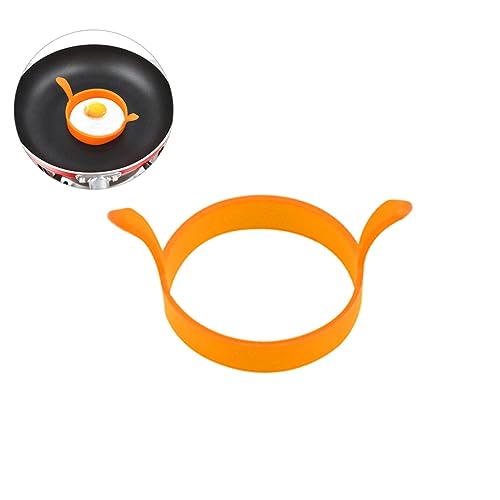 BESTYASH Silikon Eierring Antihaft Kochwerkzeug für Spiegeleier und Pfannkuchen Hitzebeständig Leicht zu Reinigen Platzsparend für Kreative Frühstücksgerichte Orange BESTYASH Silikon Eierring Antihaft Kochwerkzeug für Spiegeleier und Pfannkuchen Hitzebeständig Leicht zu Reinigen Platzsparend für Kreative Frühstücksgerichte Orange von BESTYASH