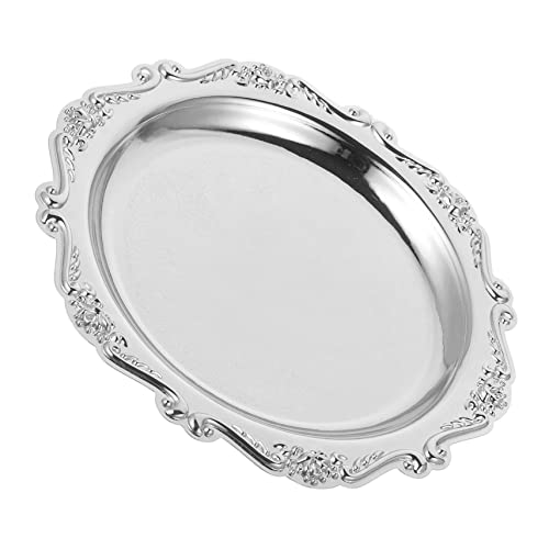 BESTYASH Snackteller Snacktablett Dekoratives Tablett Schmucktabletts Rustikales Serviertablett Für Lebensmittel Partytabletts Unterhaltsames Spiegeltablett Elegante Servierplatte von BESTYASH