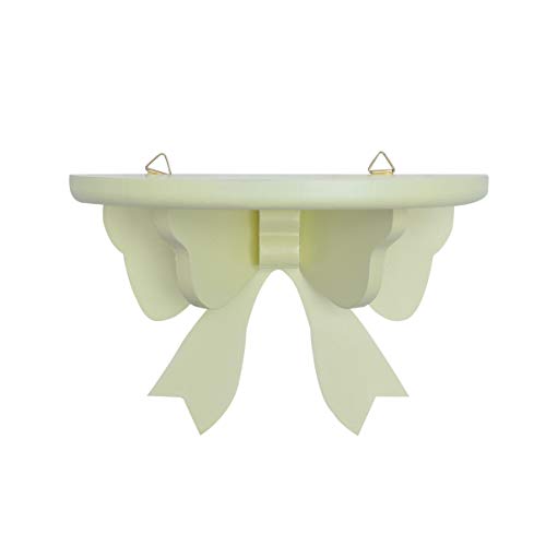 BESTYASH Stilvolles Wandregal Aus Holz Halbkreisförmiges Design Mehrzweck-lagerregal Für Schlafzimmer Und Wohnzimmer von BESTYASH