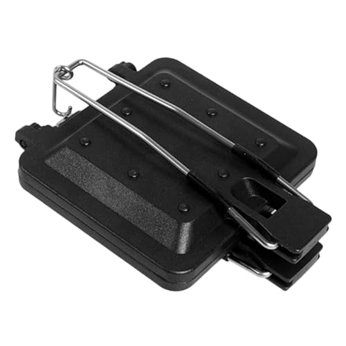 BESTYASH Tragbare Sandwich Bratpfanne aus Edelstahl und Doppelseitig Wendbar Antihaftbeschichtet Ergonomischer Griff Vielseitig für Toast Eier Frühstück und Outdoor Küche Geeignet von BESTYASH
