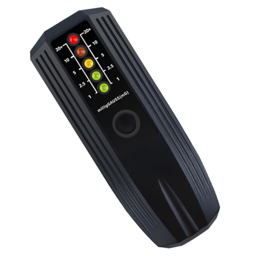 BESTYASH Tragbares Emf Messgerät Elektromagnetisches Feld Strahlungsprüfer für Tv Mikrowelle Kühlschrank und Schwarz Gesundheitsschutz durch Präzise Messung von BESTYASH