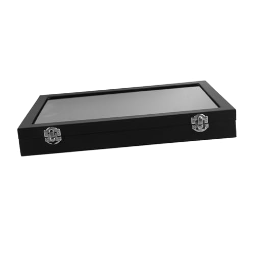 BESTYASH Transparente Aufbewahrungsbox für Abzeichen mit Staubschutz Große Schmuck und Medaillen Organizer Vitrine mit Klarem Deckel Multifunktional Leicht Tragbar für Sammlung und BESTYASH Transparente Aufbewahrungsbox für Abzeichen mit Staubschutz Große Schmuck und Medaillen Organizer Vitrine mit Klarem Deckel Multifunktional Leicht Tragbar für Sammlung und von BESTYASH