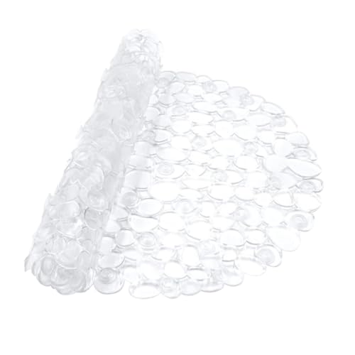 BESTYASH Transparente PVC Badewannenmatte rutschfest Bodenmatte mit Antirutschfunktion Strapazierfähige Duschmatte für Badezimmer Komfortable Druckentlastende Badezimmerauflage Langlebig BESTYASH Transparente PVC Badewannenmatte rutschfest Bodenmatte mit Antirutschfunktion Strapazierfähige Duschmatte für Badezimmer Komfortable Druckentlastende Badezimmerauflage Langlebig von BESTYASH