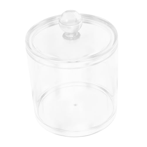 BESTYASH Transparente Wattepads und Wattestäbchen Aufbewahrungsbox mit Deckel Großer Runder Kosmetikspender für Bad Multifunktionaler Organizer für Schmuck Kleine Werkzeuge Kompakte BESTYASH Transparente Wattepads und Wattestäbchen Aufbewahrungsbox mit Deckel Großer Runder Kosmetikspender für Bad Multifunktionaler Organizer für Schmuck Kleine Werkzeuge Kompakte von BESTYASH