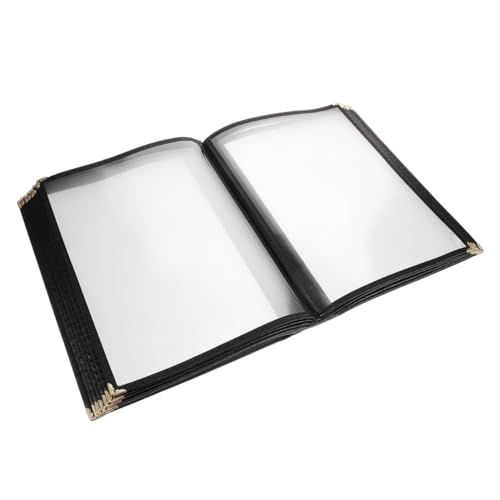 BESTYASH Transparenter Menühalter Seiten aus PVC Wasserfeste Speisekartenhülle mit Eckenschutz Langlebiger Menüordner für Bar Restaurant zur Übersichtlichen Menüpräsentation BESTYASH Transparenter Menühalter Seiten aus PVC Wasserfeste Speisekartenhülle mit Eckenschutz Langlebiger Menüordner für Bar Restaurant zur Übersichtlichen Menüpräsentation von BESTYASH