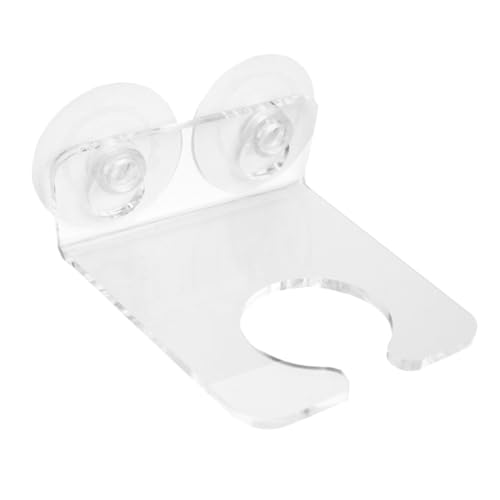 BESTYASH Transparenter Weinglas Halter mit Saugnapf Einzelflaschenhalter für Badezimmer für Badewanne und Spa von BESTYASH