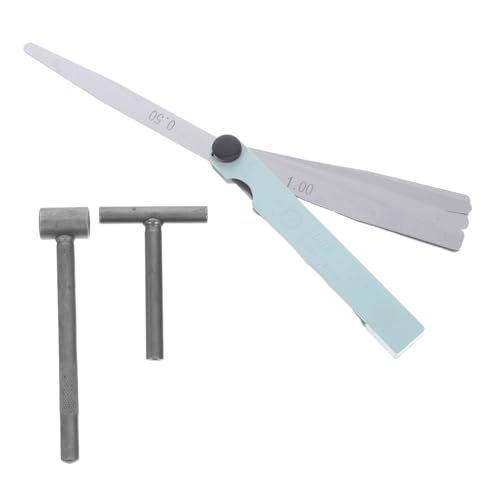 BESTYASH Ventil-einstellwerkzeug mit T-griff und Fühlerlehre für Motorradmotor Präzise Spaltmessung Kompakt und Leicht Geeignet für Professionelle Mechaniker und Heimwerker BESTYASH Ventil-einstellwerkzeug mit T-griff und Fühlerlehre für Motorradmotor Präzise Spaltmessung Kompakt und Leicht Geeignet für Professionelle Mechaniker und Heimwerker von BESTYASH