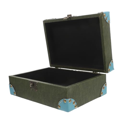 BESTYASH Vintage Aufbewahrungsbox mit Deckel und Schloss Kompakte Pu Optik Holzschatulle Platzsparende Schmuck Dokumentenbox für Jugendliche Geschenkidee BESTYASH Vintage Aufbewahrungsbox mit Deckel und Schloss Kompakte Pu Optik Holzschatulle Platzsparende Schmuck Dokumentenbox für Jugendliche Geschenkidee von BESTYASH