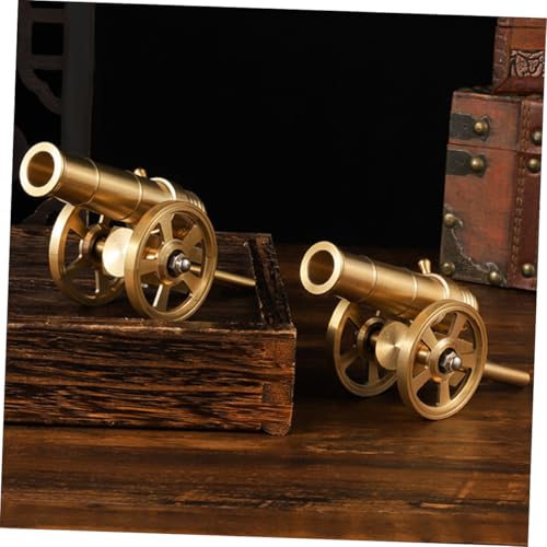 BESTYASH Vintage Messing Kanonenmodell Dekoration Dekoratives Wohnaccessoire aus Robustem Messing Stabiles Desktop Tv Schrank Ornament für Büro und Zuhause Kreatives Geschenkidee von BESTYASH