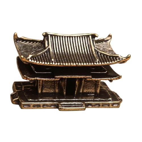 BESTYASH Vintage Messing Miniatur Pavillon Figurine Asiatische Dekoration für Wohnzimmer Büro Zen Garten und Feengarten Vielseitige Sammlerfigur für Innendekor BESTYASH Vintage Messing Miniatur Pavillon Figurine Asiatische Dekoration für Wohnzimmer Büro Zen Garten und Feengarten Vielseitige Sammlerfigur für Innendekor von BESTYASH