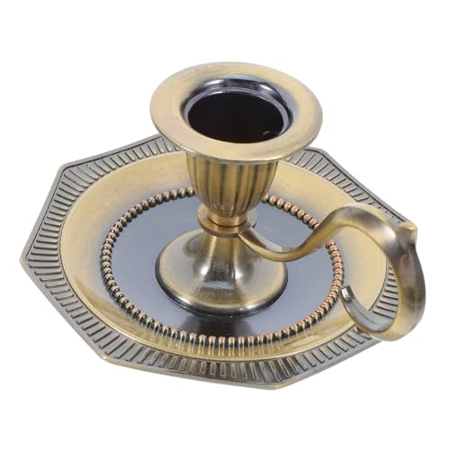 BESTYASH Vintage Metall Kerzenhalter aus Zinklegierung Robuster Europäischer Kerzenständer für Romantische Dinner Dekorativer Kerzenhalter für Esstisch und Vielseitige Wohnraumgestaltung von BESTYASH