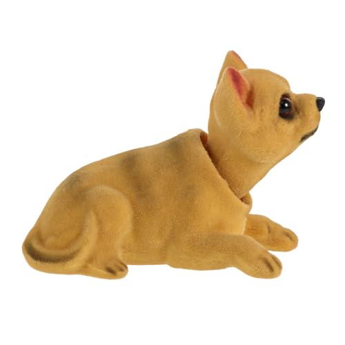 BESTYASH Wackelkopf Hund Auto Dekofigur Chihuahua Bobblehead für Armaturenbrett Süße Fahrzeugdekoration Einfach zu Befestigen und Beweglicher Kopf BESTYASH Wackelkopf Hund Auto Dekofigur Chihuahua Bobblehead für Armaturenbrett Süße Fahrzeugdekoration Einfach zu Befestigen und Beweglicher Kopf von BESTYASH