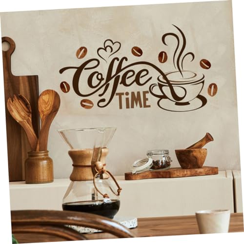 BESTYASH Wall Decal Selbstklebend Kaffee Themen Wandtattoo für Küche Wohnzimmer Dekoration Abziehbar für Glatte Flächen Wie Wände Fenster Türen Kühlschrank BESTYASH Wall Decal Selbstklebend Kaffee Themen Wandtattoo für Küche Wohnzimmer Dekoration Abziehbar für Glatte Flächen Wie Wände Fenster Türen Kühlschrank von BESTYASH