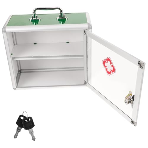 BESTYASH Kasten Wandmontiert Medizinschrank Organizer für Haushalt Transparente Türplatte Kompakt Vielseitig Einsetzbar BESTYASH Kasten Wandmontiert Medizinschrank Organizer für Haushalt Transparente Türplatte Kompakt Vielseitig Einsetzbar von BESTYASH