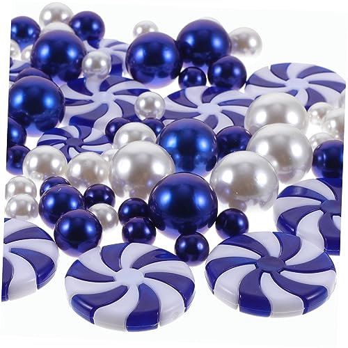BESTYASH Weihnachtliche Vase Füller Teilig mit Schwebenden Kerzen Candy Perlen und Acrylperlen Wiederverwendbar Farbintensiv für Hohe Vasen und Festliche Deko von BESTYASH