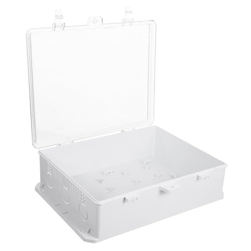 BESTYASH Wetterfeste Kunststoff-abzweigdose mit Transparentem Verstärktem Deckel Robuste Außenverteilerdose für Kabel und Elektronik Sichere Schutzbox für Außenbereich und von BESTYASH
