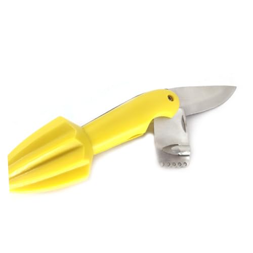 BESTYASH Zitronenpresse Handheld Saftpresse mit Fruchtmesser Effiziente Zitronenextraktion für Zuhause Leicht zu Reinigen Spülmaschinenfest Gelb BESTYASH Zitronenpresse Handheld Saftpresse mit Fruchtmesser Effiziente Zitronenextraktion für Zuhause Leicht zu Reinigen Spülmaschinenfest Gelb von BESTYASH
